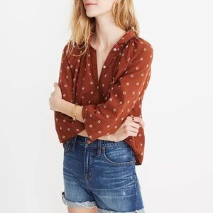 Madewell Raglan Peasant Shirt